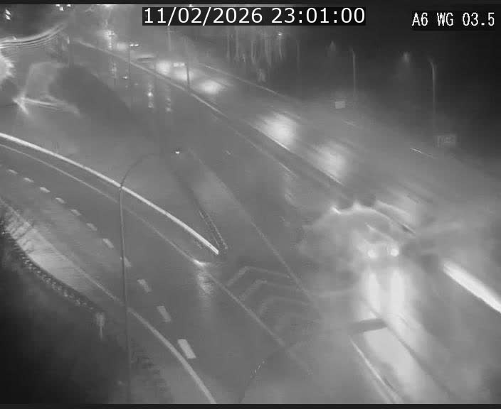 Traffic live webcam Luxembourg - Croix de Cessange - A6 - BK 3.5 - direction France/Allemagne