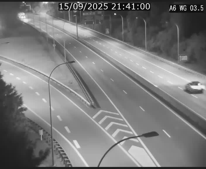Traffic live webcam Luxembourg - Croix de Cessange - A6 - BK 3.5 - direction France/Allemagne