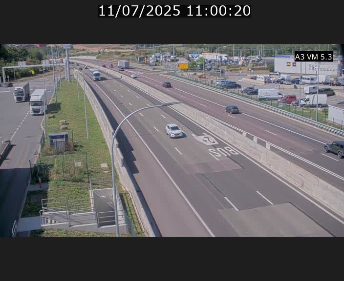 Traffic live webcam Luxembourg Aire de Berchem - A3 - BK 5 - direction France