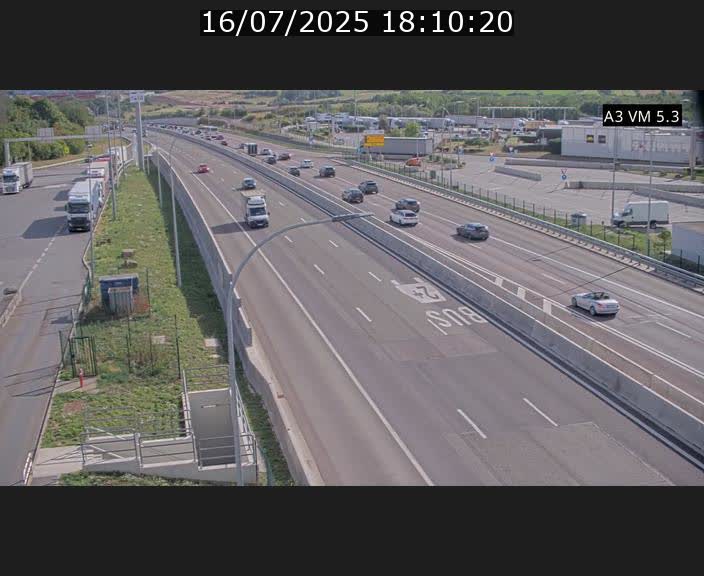 Traffic live webcam Luxembourg Aire de Berchem - A3 - BK 5 - direction France