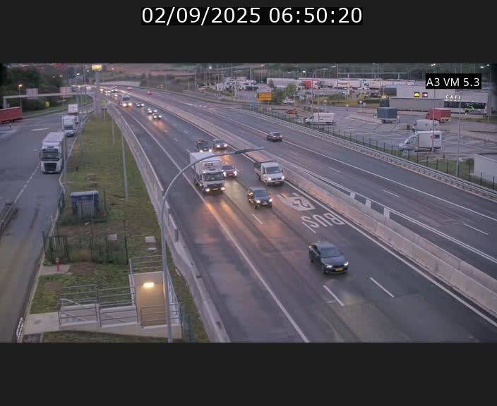Traffic live webcam Luxembourg Aire de Berchem - A3 - BK 5 - direction France
