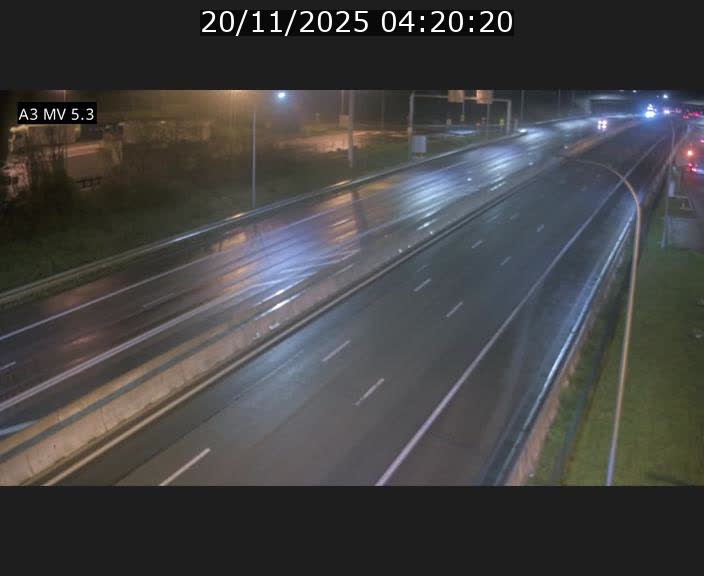 Webcam à l'Aire de Berchem au Luxembourg sur l'A3. Vue orientée vers la France