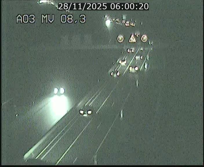 Webcam Autoroute après la Croix de Bettembourg en direction de Luxembourg sur l'A3