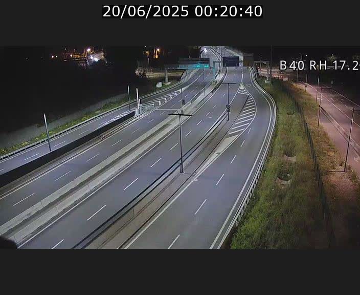 Webcam sur le contournement d'Esch Belval à hauteur de la sortie Université de Luxembourg. Vue orientée vers Luxembourg