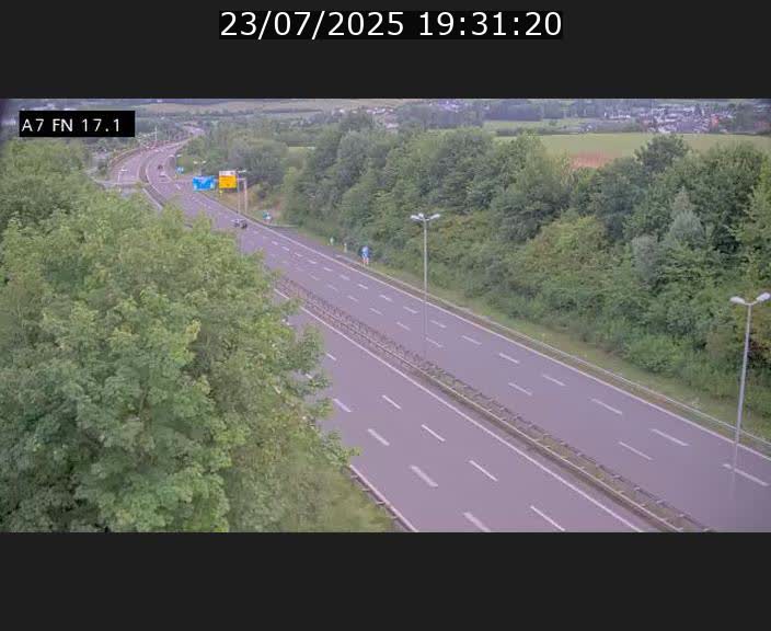 Caméra trafic Luxembourg - A7, Merscherbierg direction Mersch