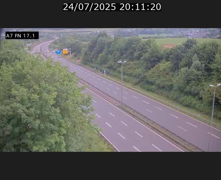 Caméra trafic Luxembourg - A7, Merscherbierg direction Mersch