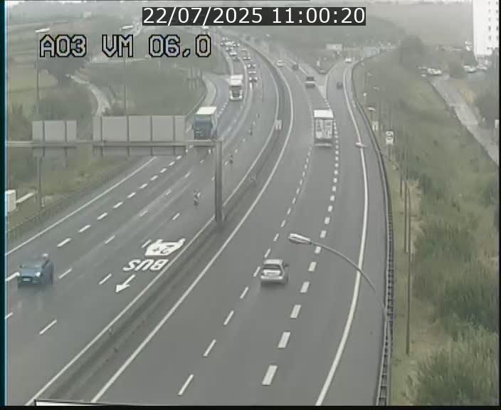 Traffic live webcam Luxembourg Aire de Berchem - A3 - BK 6 - direction France