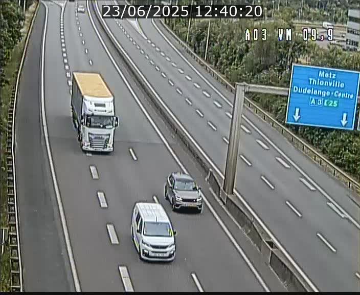 Webcam Autoroute à la Croix de Bettembourg - A3 - BK 9.9 - direction France