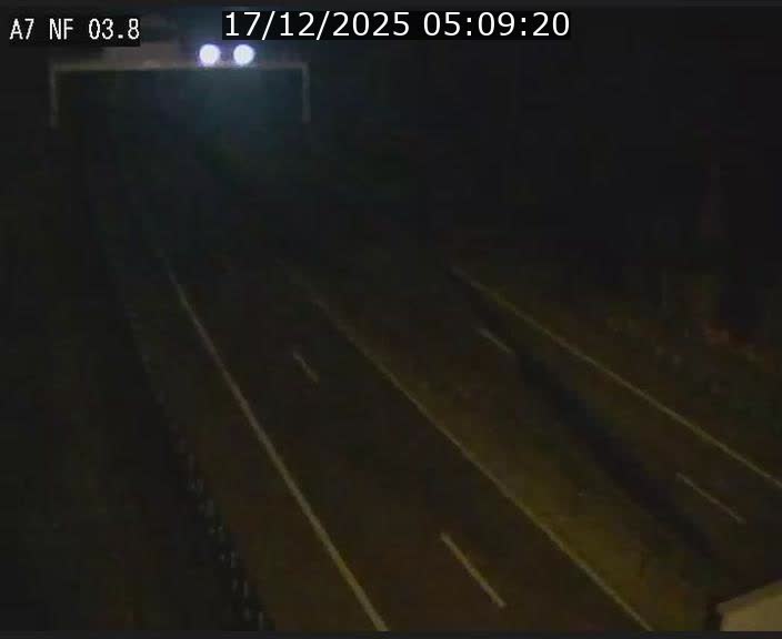 Webcam autoroute A7 au Luxembourg à la sortie du Tunnel Stafelter vers le Nord