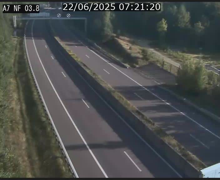 Webcam autoroute A7 au Luxembourg à la sortie du Tunnel Stafelter vers le Nord