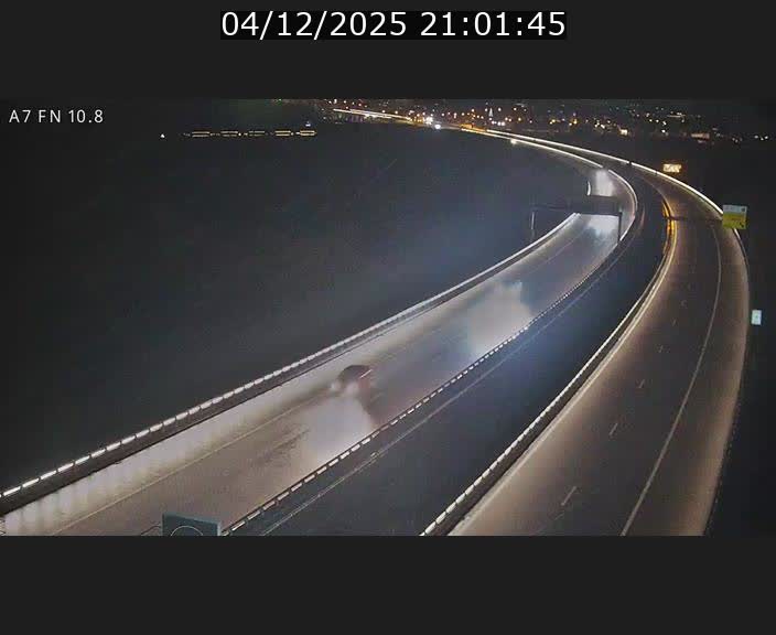 Caméra trafic Luxembourg - A7, Tunnel Gousselerbierg, sortie sud, direction rond-point Lorentzweiler (BK 10.8)