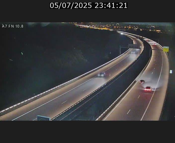 Caméra trafic Luxembourg - A7, Tunnel Gousselerbierg, sortie sud, direction rond-point Lorentzweiler (BK 10.8)