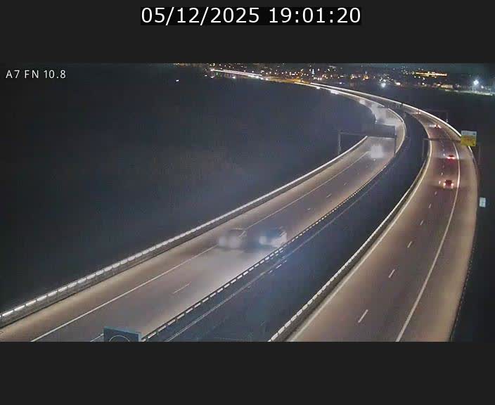 Caméra trafic Luxembourg - A7, Tunnel Gousselerbierg, sortie sud, direction rond-point Lorentzweiler (BK 10.8)