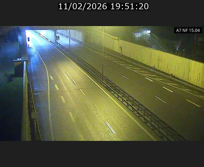 Caméra trafic Luxembourg - A7, Tunnel Mersch, entrée sud, direction Ettelbruck