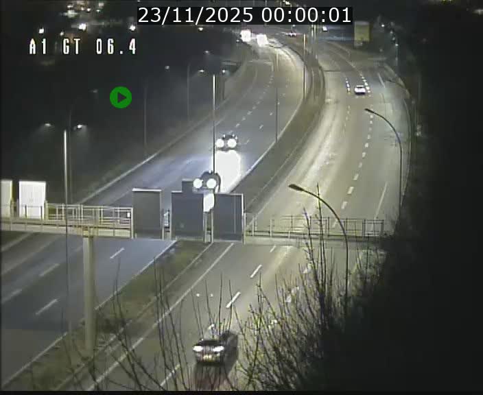 Traffic live webcam Luxembourg Hamm - A1 direction Sandweiler - BK 6.4