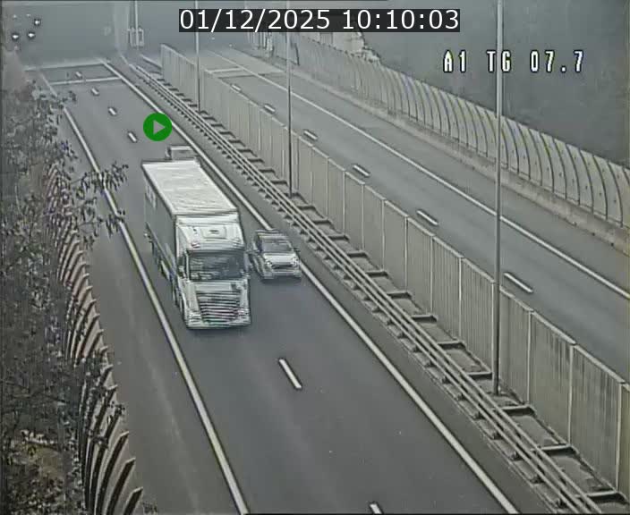 Traffic live webcam Luxembourg Kirchberg - A1 direction Luxembourg-ville - BK 7.7