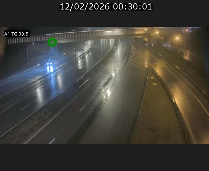 Traffic live webcam Luxembourg Jonction Grünewald - A1 direction Luxembourg-ville - BK 9.5