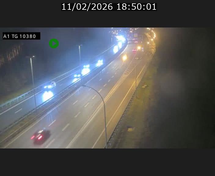 Traffic live webcam Luxembourg Senningerberg - A1 direction Luxembourg Kirchberg - BK 10.3
