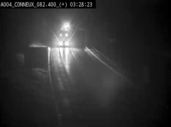 Webcam à hauteur de Conneux sur l'E411 en direction du sud de la Belgique