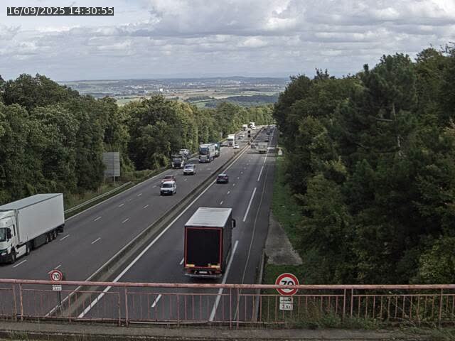 Caméra autoroute France - A33, Houdemont direction Lunéville