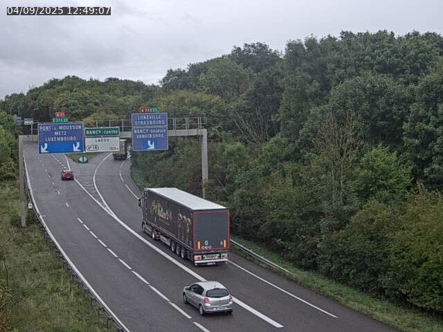 Caméra autoroute France - Biffurcation A31/A33, Laxou direction Nancy