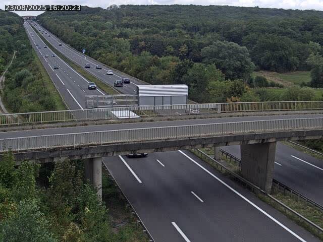 Caméra autoroute France - A31, Zoufftgen direction Luxembourg-ville, à la frontière entre la France et le Luxembourg