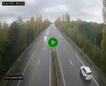 Webcam routière à la fin de la N10, en périphérique ouest d'Angouleme, proche de la jonction avec l'A10
