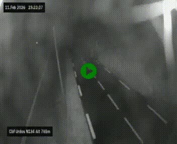 Webcam dans les Pyrénées Atlantique au niveau du col d'Urdos et du fort du Pourtalet sur la N134, en direction du Col et du tunnel du Somport, à 765 mètres d'altitude