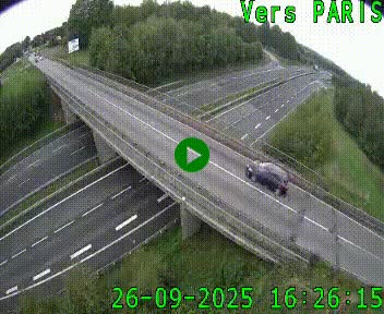 Clone of Caméra routière sur l'autoroute A20 au nord de Limoges, à la jonction avec la N520. Vue orientée vers Paris