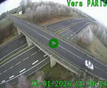Clone of Caméra routière sur l'autoroute A20 au nord de Limoges, à la jonction avec la N520. Vue orientée vers Paris