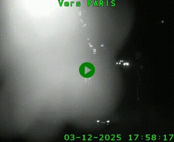 Caméra routière sur l'autoroute A20 à Bessines-sur-Gartempe. Vue orientée vers Paris