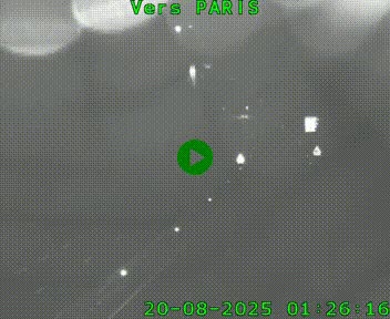 Caméra routière sur l'autoroute A20 à Bessines-sur-Gartempe. Vue orientée vers Paris
