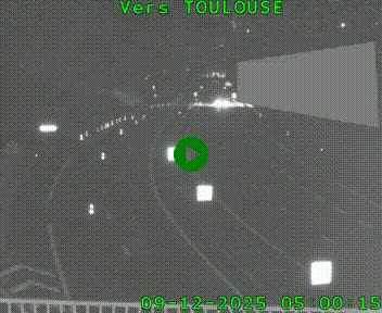 Caméra routière sur l'autoroute A20 à Noailles, en périphérie de Brive-la-Gaillarde. Vue orientée vers Toulouse