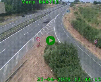 Webcam N147 au nord de Poitiers et à la jonction avec la A10