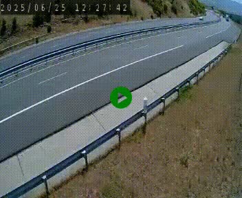 Caméra autoroutière France - A75, Engayresque, entre Millau et Séverac-le-Chateau, en direction de Montpellier