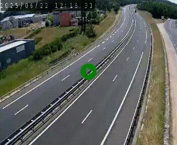 Caméra autoroute A75 à hauteur du col du rocher blanc en direction de Montpellier