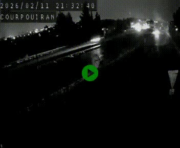 Caméra routière France - N109, Courpouiran - La plaine, en direction de Clermont l'Hérault, à la sortie de Montpellier