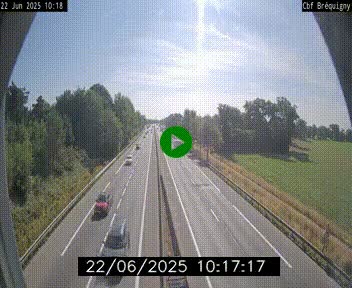 Webcam sur le périphérique de Rennes (N136) à hauteur du quartier Bréquigny, au sud de la ville