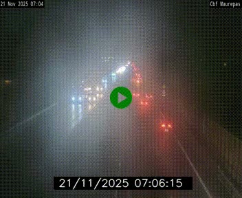 Webcam sur le périphérique de Rennes (N136) à hauteur de Maurepas, au nord de la ville
