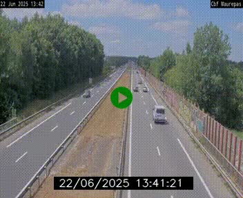 Webcam sur le périphérique de Rennes (N136) à hauteur de Maurepas, au nord de la ville