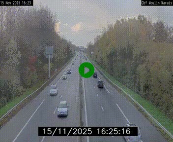 Webcam sur le périphérique de Nantes (N844) entre la Porte de Saint-Luce et la Porte d'Anjou, à l'est de la ville