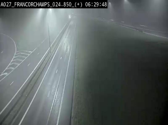 Caméra autoroutière à proximité du circuit de Spa-Francorchamps à Stavelot sur l'A27/E42