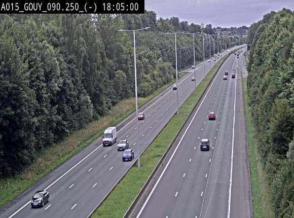 Webcam autoroute Belgique - Gouy-lez-piéton - E42 - BK 90.3
