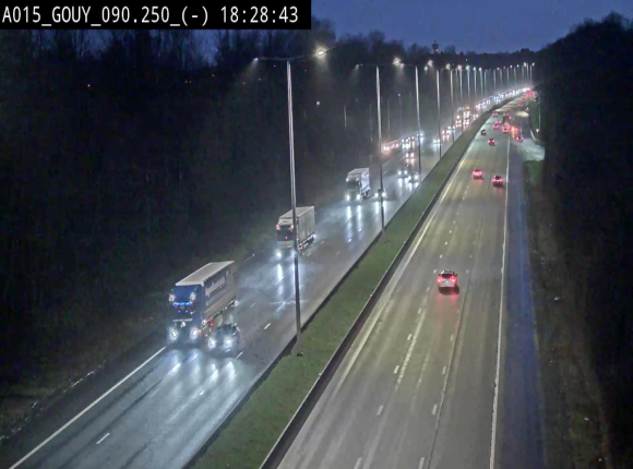 Webcam autoroute Belgique - Gouy-lez-piéton - E42 - BK 90.3
