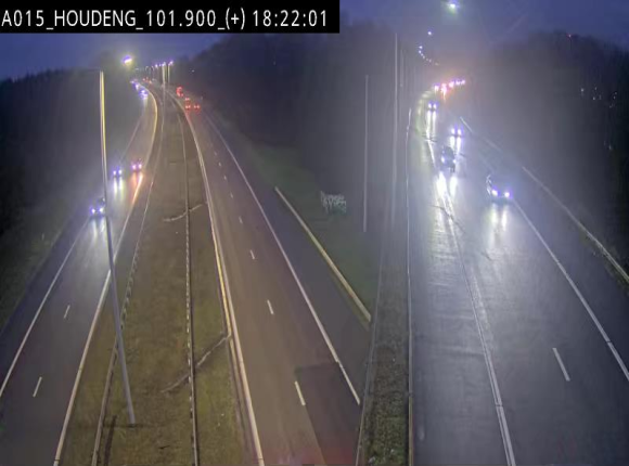 Webcam autoroute Belgique - Houdeng-Goegnies - Jonction E19/E42 direction Tournai/Mons - BK 101.85
