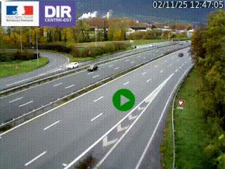 Webcam sur la Nationale 201 à hauteur de la sortie Chambéry-Nord, avant à la jonction entre l'A41 et l'A43, en direction de Lyon