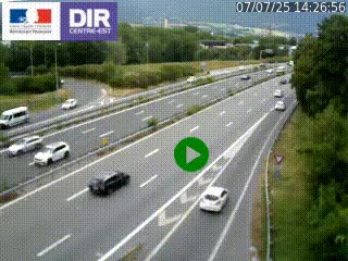 Webcam sur la Nationale 201 à hauteur de la sortie Chambéry-Nord, avant à la jonction entre l'A41 et l'A43, en direction de Lyon