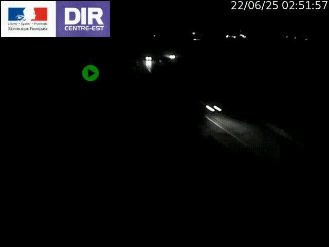 Webcam sur le contournement de Valence, sur la Nationale 7, caméra orientée vers Lyon