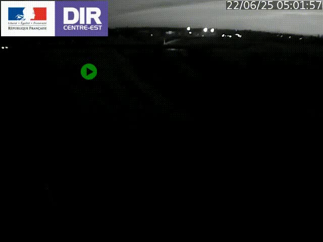 Webcam sur le contournement de Valence, sur la Nationale 7, caméra orientée vers Lyon