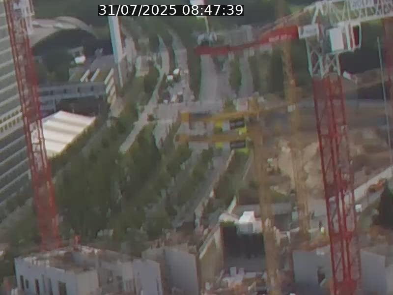 Webcam sur l'avenue John Fitzgerald Kennedy (N51) avec vue orientée vers le Findel